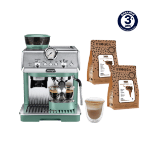 MACHINE À CAFÉ À GRAINS LA SPECIALISTA ARTE VERTE EC9155.GR DELONGHI + 500G DE CAFÉ 1951 OFFERTS (2x250g)