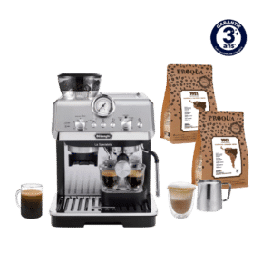 MACHINE À CAFÉ À GRAINS LA SPECIALISTA ARTE METAL NOIR EC9155.MB DELONGHI + 500G DE CAFÉ 1951 OFFERTS (2x250g)