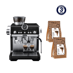 MACHINE À CAFÉ À GRAINS LA SPECIALISTA OPERA BLACK EC9555.BK DELONGHI + 500G DE CAFÉ 1951 OFFERTS (2x250g)
