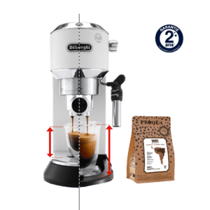 MACHINE À CAFÉ EXPRESSO BLANCHE EC695.W DELONGHI + 250G DE CAFÉ 1951 OFFERTS